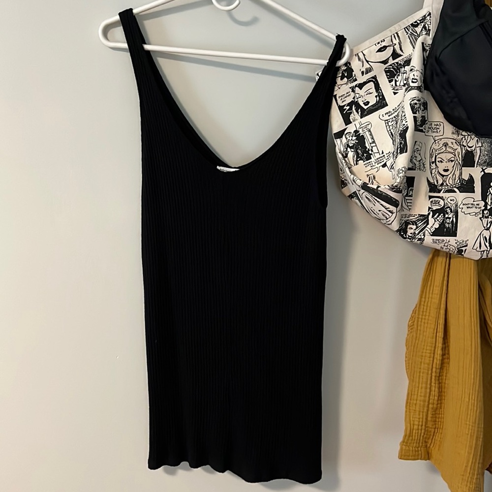 Reformation Ribbed Mini Dress